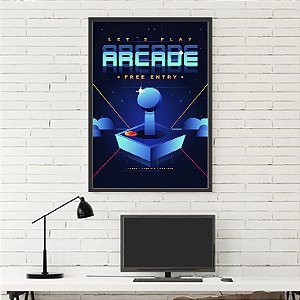 Quadro Decorativo Geek Astro Party Arcade
