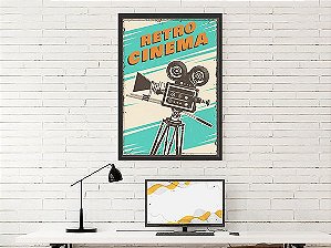 Quadro Decorativo Geek Cine Retro