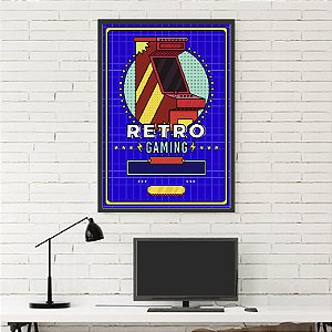 Quadro Decorativo Geek Fliperama Retro