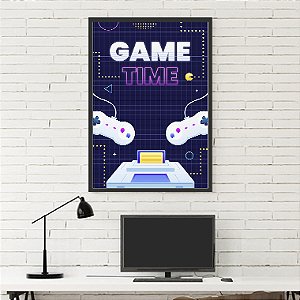 Quadro Decorativo Geek Game Time