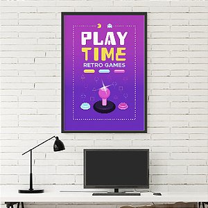 Quadro Decorativo Geek Play Time