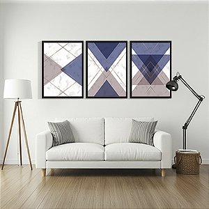 Quadro Decorativo Trio Geométrico