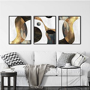 Quadro Decorativo Escandinavo Trio Forms