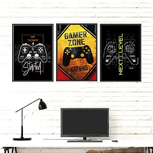 Quadro Decorativo Geek Trio Next Level