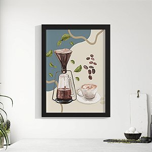 Quadro Decorativo Gourmet Coffe Abstract