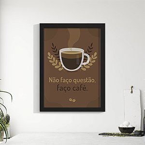 Quadro Decorativo Gourmet Faço Café