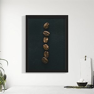 Quadro Decorativo Gourmet Grãos de Café