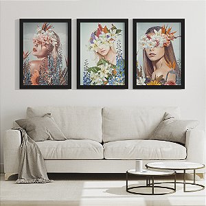 Quadro Decorativo Womens Trio Flowers