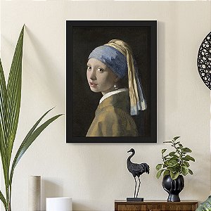 Quadro Decorativo Pinturas Girl with a Pearl Earring by Johanner Vermeer