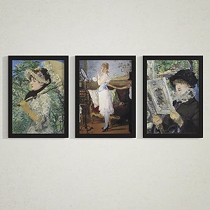 Quadro Decorativo Pinturas Trio Edouard Manet