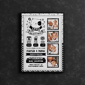 Quadro Personalizado Bebê Nascimento 05
