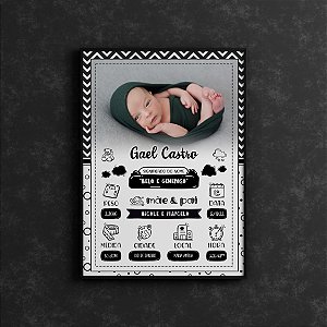 Quadro Personalizado Bebê Nascimento 06