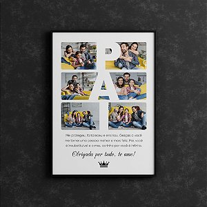 Quadro Personalizado Papai 06
