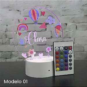 Luminária Touch Personalizada