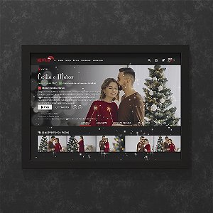 Quadro Personalizado Netflix de Natal 05