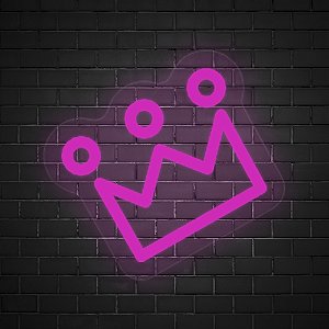 Painel Neon LED - Coroa