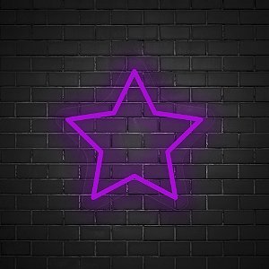 Painel Neon LED - Estrela