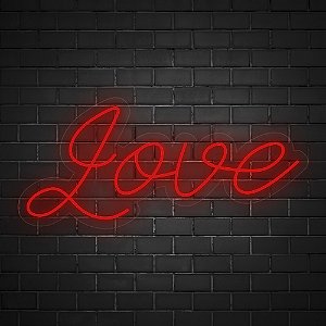 Painel Neon LED - Love