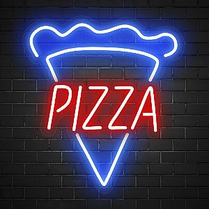 Painel Neon LED - Pizza