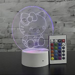 Luminária Touch Hello Kitty