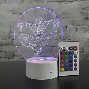 Luminária Touch Homem Aranha