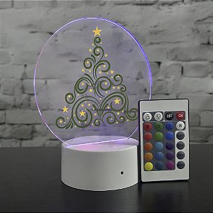 Luminária Touch Árvore de Natal