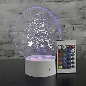 Luminária Touch Merry Christmas