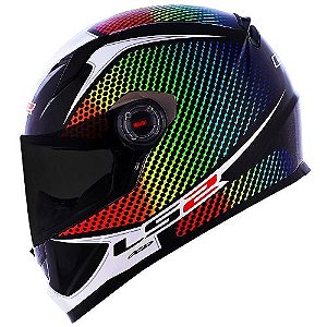 Capacete Ls2 ff358 Wardots Rainbow Arco-íris