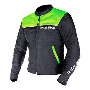 Jaqueta Race Tech Fast Preta e Amarela