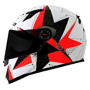 Capacete Ls2 ff358 classic brilliant branco rosa