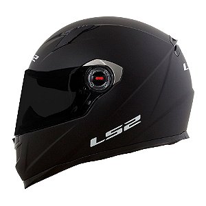 Capacete Ls2 ff358 monocolor preto fosco