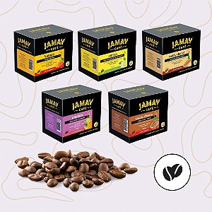 Pack Jamay Café - GRÃOS - 5 Aromas Caixa 1,25kg