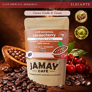 JAMAY Café CacauCherry - GRÃOS - Sachê 250g