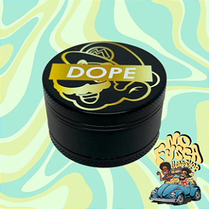 DICHAVADOR TRITURADOR PRETO BLACK DOPE 3 PARTES METAL