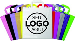 Sacola Alça fita Personalizada 30x45 500 Unidades