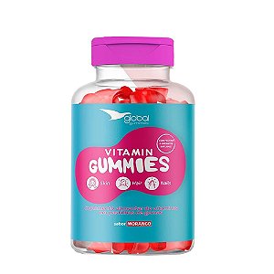 Vitamin Gummies Skin Nails & Hair 60 Gomas Morango