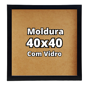 Moldura 40x40 Com Vidro Parede