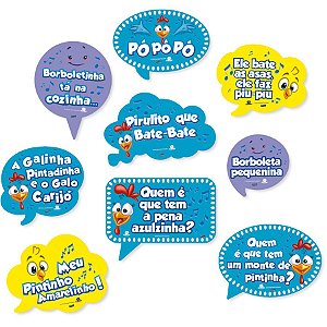 Kit Placas Galinha Pintadinha