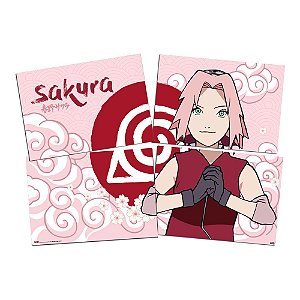 Painel 4 Lâminas Sakura
