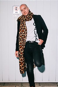 Camiseta Branca Silkada Oversized CAUSA Vertical