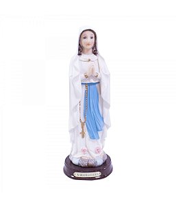 Imagem Nossa Senhora de Lourdes 21cm Resina Importada