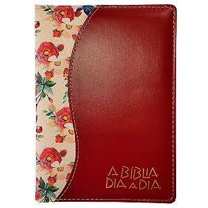 Livro A Bíblia Dia A Dia Agenda Planner Diário Luxo Floral