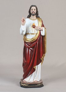 Imagem Sagrado Coração de Jesus Resina Importada 45cm
