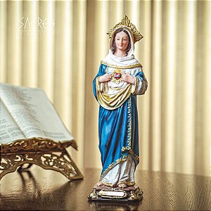 Imagem Sagrado Coração de Maria 45cm Resina Importada