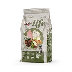 Quatree Life para Cães Adultos de Raças Médias e Grandes Sabor Frango e Arroz