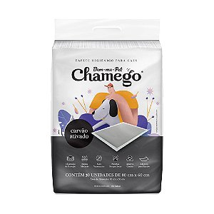 TAPETE HIGIENICO CHAMEGO CARVAO 80 x 60 cm 30 un
