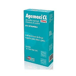Antibiótico agener união agemoxi cl 50mg com 10 comprimidos