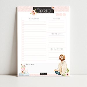 Bloco de Planejamento Diário de Mesa Minha Rotina 100 Fls