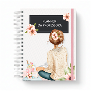 Caderno Escolar Personalizado Planner da Professora