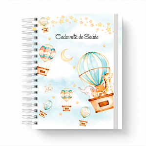 Caderneta de Saúde Personalizada Controle de Vacinas Safari Azul